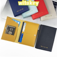 WITAKEY Passport Cover, PU Leather Waterproof Document Credit Card , Multifunction Multi-card Credit