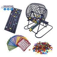 Deluxe Bingo Game Set with 6 Inch Bingo Cage, Bingo Master Board,75 Colored Balls , 50 Bingo Cards, 