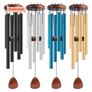 PEONYTWO Metal Tubes Windchime, Aluminum Zen Atmosphere Aluminum Wind Chimes,  6 Rods Large Pendant 