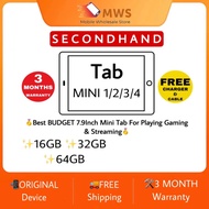Tablet Mini 1,2,3,4 7.9Inch IPS Display 16GB/32GB/64GB Suitable For Kids Online Tab Tablets Learning Playing Gaming