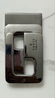 Gucci 銀色皮帶扣