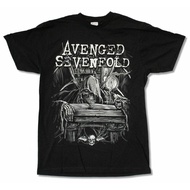 S-5XL Ready stock 【POR】Avenged Sevenfold Alchemist Black T Shirt New Official A7X Band Merch Death B