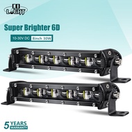 CO LIGHT Led Bar 8Inch 6D Led Light Bar 30W Spot Flood Combo Led Beam DRL for 4X4 Light Suv Truck UA