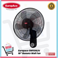 EuropAce 16" Wall Fan with Remote EWF 6162V | EWF6162V (2 Years Warranty | 5 Years Motor Warranty)