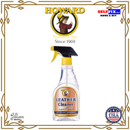 Howard Leather Cleaner 16oz (473ml) - Leather / Vinyl / Plastic Care - All Natural Ingredients pH Ba