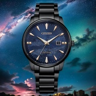 CITIZEN 星辰 天川銀河 光動能情侶手錶 對錶 BM7595-89L+EW2595-81L