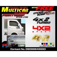 【Hot Sale】Multicab 4x2 marking Sticker Decals Set cut-out vinyl