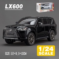 LEO 1:24 Lexus LX600 Suv Diecast โมเดล รถอัลลอยด์รถยนต์ของเล่นคอลเลกชันของขวัญสําหรับเด็กชายสาว ของเ