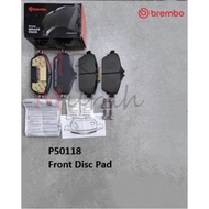 Original Brembo P50118 Mercedes W205, W176 Front Brake Pad /Disc Pad (depan)