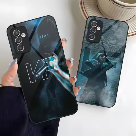 NF Rapper Fashion Phone Case Glass For Samsung S25 S24 S20 S21 S22 S23 Ultra Fe Plus A05 A06 A16 A26