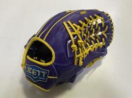 2024 ZETT 332系列棒壘球手套 外野手 BPGT-33227 紫藍色