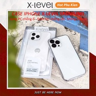 [Tặng khăn lau] Ốp lưng điện thoại X-Level Sparkling mỏng 0.88mm iP iPhone 11 12 13 14 15 16 Pro Max