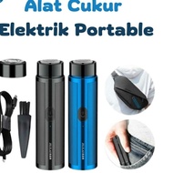 AC01 - Alat Mesin Cukur Potong Jenggot Travel Portable USB Mini Shaver