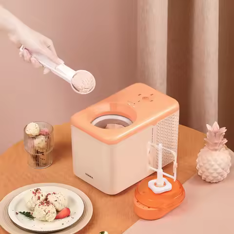 Konka Ice Cream Maker Home Mini Automatic Fruit Cones Maker Small Homemade Ice Cream Ice Cream Maker