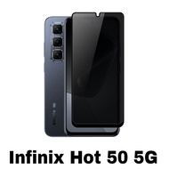 Tempered Glass Infinix 50 5G Anti Gores Privasi Anti-Spy Pelindung Layar
