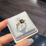 8k solid gold green tourmaline 1.407ct