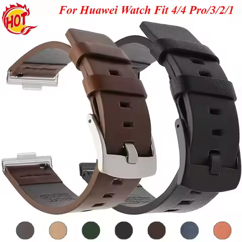 Leather Strap for Huawei Watch Fit 4 Pro Band Vintage Frosted Strap for Huawei Watch Fit 4 3 2 1 Wat
