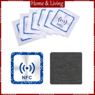 AOTO Set of 6 Anti Metal Ntag213 Stickers NFC Ntag213 Tag Stickers Square NFC Sticker