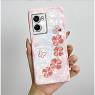 เคสซิลิโคนสำหรับ Realme Narzo 50 5G เคสโทรศัพท์ TPU แบบน่ม RMX3572ผีเสื้อสวยกันกระแทกลายดอกไม้สวยสำห
