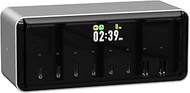 ISDT MASS2 200W 8 Ports Desktop Super Power Station,6C+2A, APP Control, Smart Power Allocation, Scre