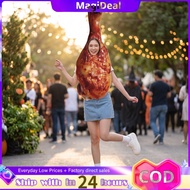 magideal Halloween Chicken Drumstick Costume Oversized Chicken Leg Costume Unique Novelty Outfit Eas