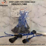 BULB SOCKET MEN'S TYPE LIGHT SOCKET/ MALE/ H11 HB3 HB4