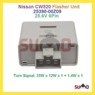 Nissan CW 520 Flasher Unit 24V - 6 Pins 25390-00Z09