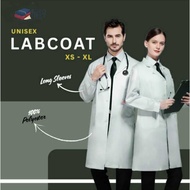 Unisex Lab Coat White | Doctor, Medical & Science Student Uniform | Baju Doktor Lelaki & Perempuan