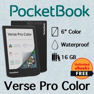 [No Ads] PocketBook Verse Pro Color (2024) - 16 GB + 6 inch Display eReader | Unlimited eBooks Packa