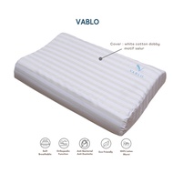 KATUN Vablo memory foam and latex pillowcase - striped cotton material - size 50x30cm sarung bantal
