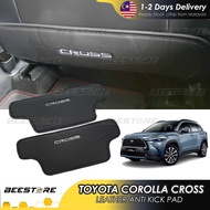 TOYOTA COROLLA CROSS 2022 2023 Premium Leather Anti Kick Pad Back Seat Cover Protector Bodykit Accessori Car Accessories