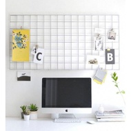(46x120cm) Wire Mesh Grid Wall Panel Photo Hanging Display