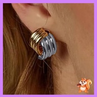 SIY Gold Silver Color Blocked Earrings Geometric Drop Ear Rings Jewelry for Women