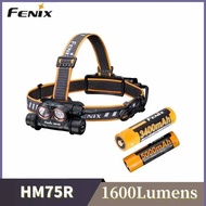 Fenix HM75R USB-C Rechargeable Headlamp 1600Lumens White and Red Beam Include 2*Battery