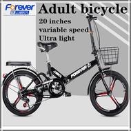 Free ship FOREVER Foldable bicycle  adult 20 inch variable speed super light carrying bicycle