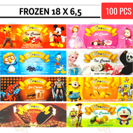 PLASTIK ES KRIM STIK - PLASTIK ES LILIN KECIL - DESAIN KEMASAN ES KRIM (FROZEN)