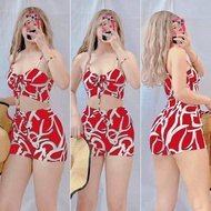 DRAWSTRING BIKINI SWIMSUIT BIKINI SET BIKINI TOP BIKINI BOTTOM