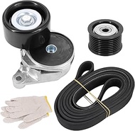 Dokili Serpentine Belt Tensioner Idler Pulley Drive Component Kit for Lexus GX460 LX570 T0Y0TA Land 
