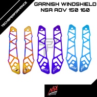 Garnish Windshield NSA ADV 150/160 ADV 150 Accessories ADV 160 Accessories
