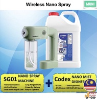 Wireless Nano Spray Gun Disinfection Spray Gun Sanitizer Codex nano spray sanitizer portable nano sanitizer disinfectio