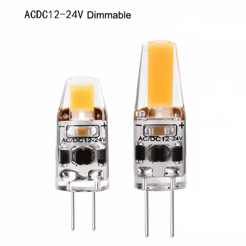 5-100PCS G4 led lamp lampada AC DC 12v 24V 0705 1505 cob led light 3W replace 360 Beam Angle Halogen
