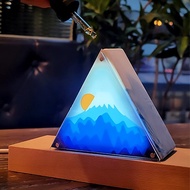 【擴香石燈箱】香味 x 療癒小夜燈 / 日本富士山 / 三角形款
