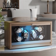 MELANCY Spot Goods Luxury Gift Brand Walnut wood Watch Winder Box High-End 6 Slot Automatic Watches Box With Mabuchi Moto