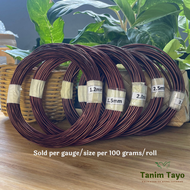 TanimTayo.PH Bonsai Wire Copper Roll | HIGH QUALITY  for Bonsai, Air Plants, Garden Use, Crafts 100 Grams | Bonsai Wires