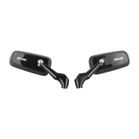 Durable Aluminum Alloy Motorcycle Rear View Mirror CNC Side Mount Scooter Rear View Mirror Wide Angl