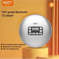 HOTT CD611T Bluetooth CD player HIFI player Portable CD player, Bluetooth, LCD display, anti shake