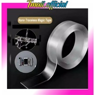 TMALL VARIOUS DOUBLE TAPE SUPER/ INSULATION 5M CLEAR 2 SIDES SUPER STRONG WITHOUT USED R555