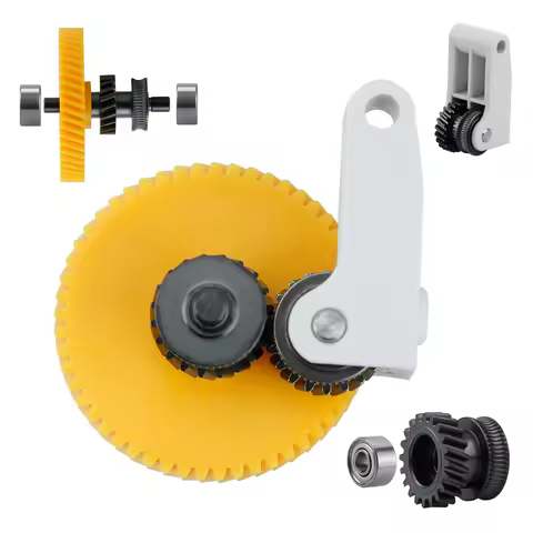 Upgrade Hardened Steel Extruder Gear Assembly For Bambu Lab P1S P1P X1 Carbon X1C 3D Printer Nickel