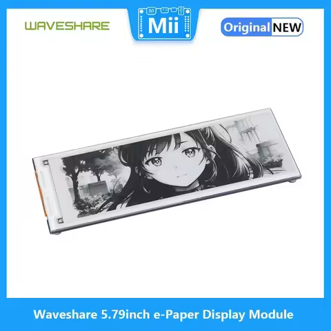 Waveshare 5.79inch e-Paper Display Module E-ink 792x272 Display Black/White SPI Interface for Raspbe