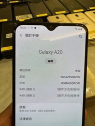 Samssung Galaxy A20